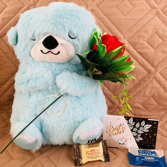 Box Peluche Nutria Dormilona con Control